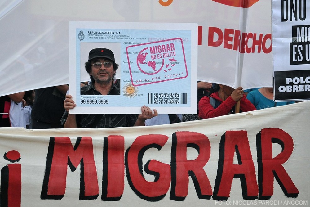 Migrantazo 2020: Por la derogación del DNU 70/17
